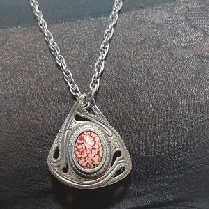 Vintage MIRACLE Celtic Scottish Triquetra Trinity Knot Pendant Necklace